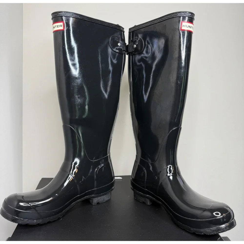 Hunter Women's Original Tall Gloss Rain Boots Size 8